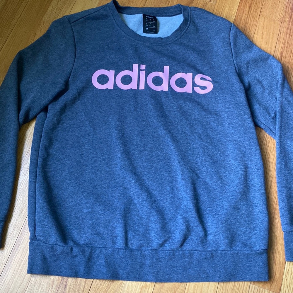 Adidas Grey Crewneck Sweatshirt